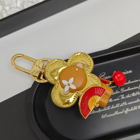 Louis Vuitton LV floral pattern Valentine's Day keychain-0137  