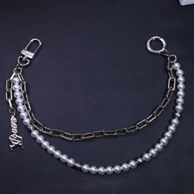 Louis Vuitton LV Pearl Metal Bar Bag Waist Chain Pendant-3757  