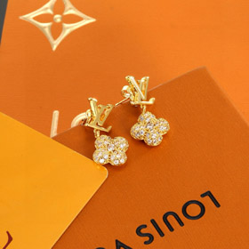 Louis Vuitton LV Letter Flower Diamond Earrings-3809  