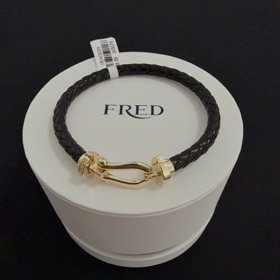 Feiden full diamond diamond horseshoe buckle bracelet-3887  